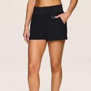Avalanche Wander Zip Pocket Quick Dry Shorts Size M Black